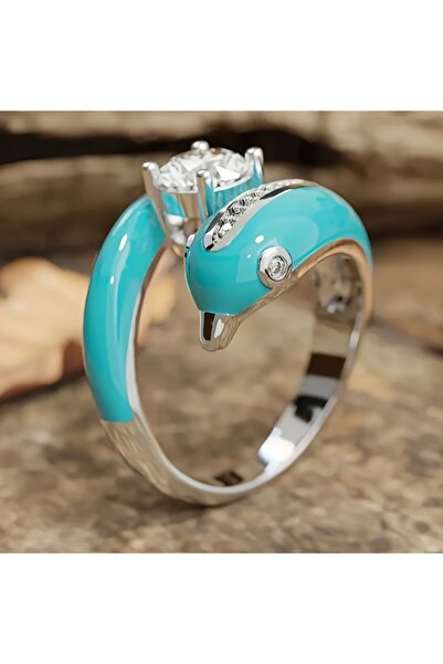 Choice ZF7013-1 8 Luxurious Oil-drop Style Women's Cute Marine Animal Cubic Z...