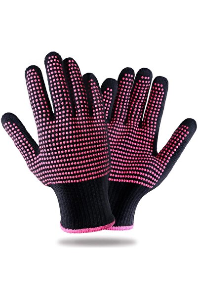 Choice4 rose red 2pcs Heat Resistant Gloves With Silicone Bumps Heat Proof Gl...