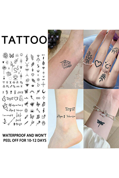 Choice KJ210-211-215-220 4Pcs Small Pattern Waterproof Temporary Tattoo Stick...