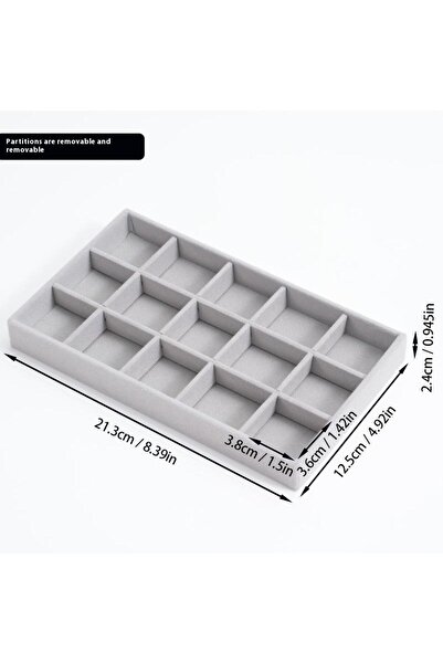 Choice A2 1PC 1pc Wood Velvet Jewelry Storage Box Bracelet Jewelry Display St...