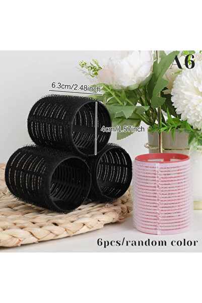 Choice 4cm 6pcs Hair Roller Set Self Grip Heatless Hairs Curler Different Siz...
