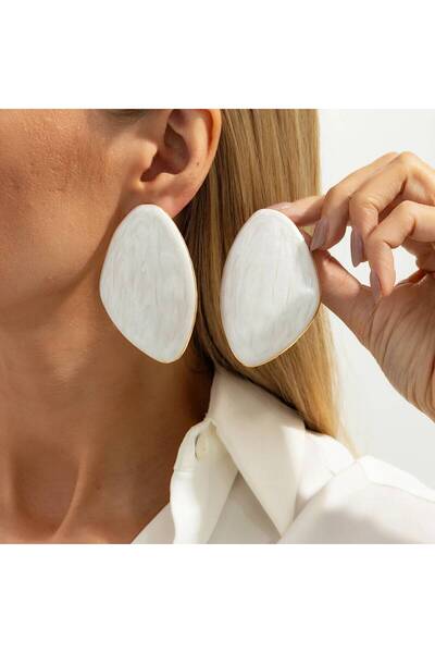 Choice Style 3 KunJoe 6 Colors New Trendy Geometric Large Stud Earrings for W...