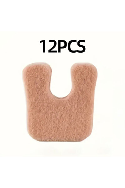 Choice16 بني - 12 قطعة من وسادات القدم على شكل حرف U من اللباد، وسادات مشط ال...