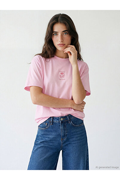 LC Waikiki Özmarka New Season Crew Neck Printed Women's T-Shirt