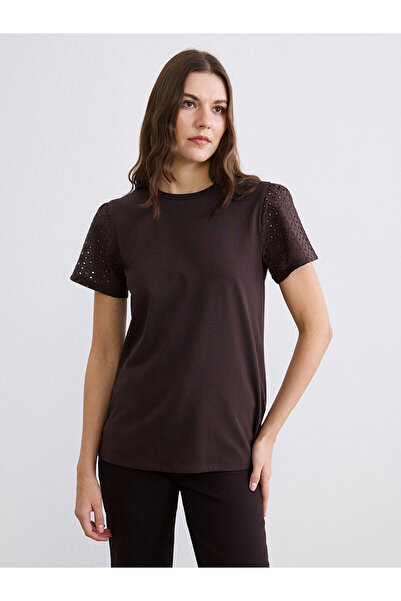 LC Waikiki ΝΕΑ ΣΕΖΟΝΑ ΑΠΟ ΤΗΝ GÜLİS GİYİM Καφέ Πουλόβερ με άνοιγμα στο λαιμό ...