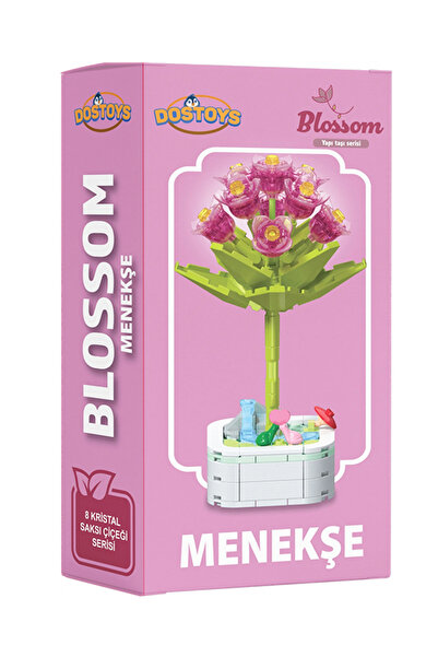 DOSTOYS مجموعة بناء الزهور من سلسلة ستونز، بنفسجي