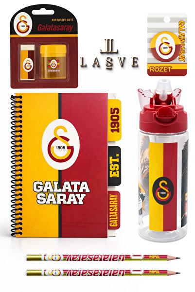Galatasaray YENİ SEZON LİSANSLI 7 PARÇA KIRTASİYE SETİ