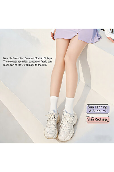 None جوارب واقية من الأشعة فوق البنفسجية - تغطية شفافة، مقاومة للتمزق، ومظهر ...