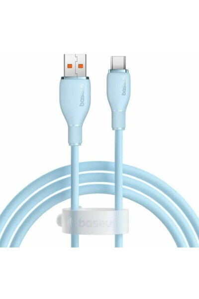 Baseus Pudding Series, USB to USB-C, 100W, Fast Charging, 2m, Blue