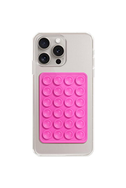 Techsuit Suport cu Ventuze pentru Telefon, Dreptunghiular - (SM-PAD) - Magenta