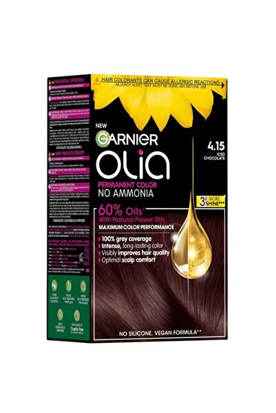 Garnier Set 2 x Olia 4.15 Iced Chocolate Permanent Hair Dye, 174 ml