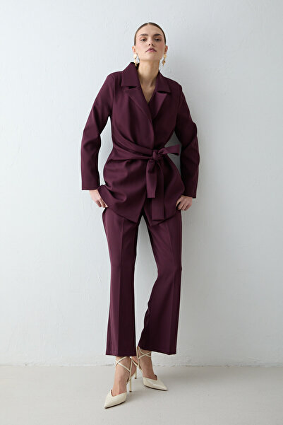 Melike Tatar Tied Jacket Suit 32-2656