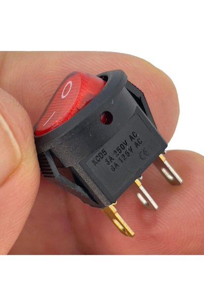 Genel Markalar IC-134D Mini Yuvarlak Anahtar Işıklı On-Off 3P