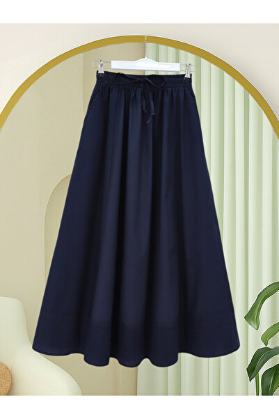 Modamorfo Fusta cu talie elastică, buzunare cu șireturi și cusături decorativ...