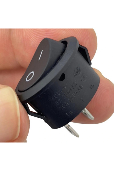 Swion IC-134C Oval Işıksız Anahtar On-Off 2P Siyah