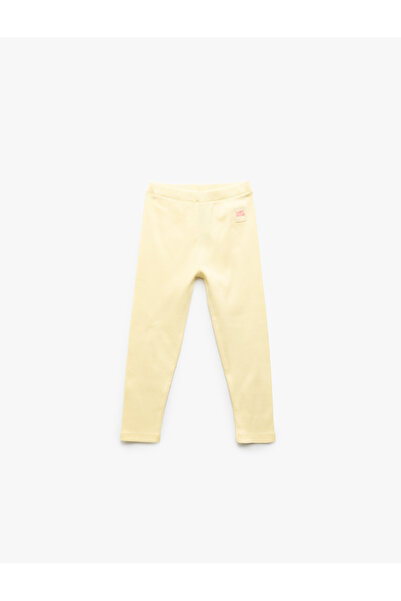 Koton Cotton Label Detailed Camisole Basic Leggings