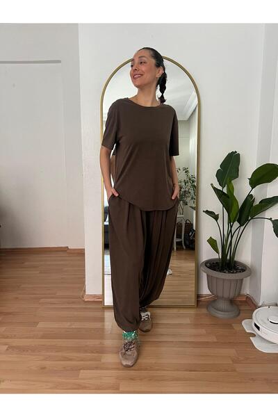 Dresslabtr Set de 2 piese, model sport elegant, din țesătură modală