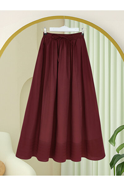 Modamorfo Fusta cu talie elastică, buzunare cu șireturi și cusături decorativ...