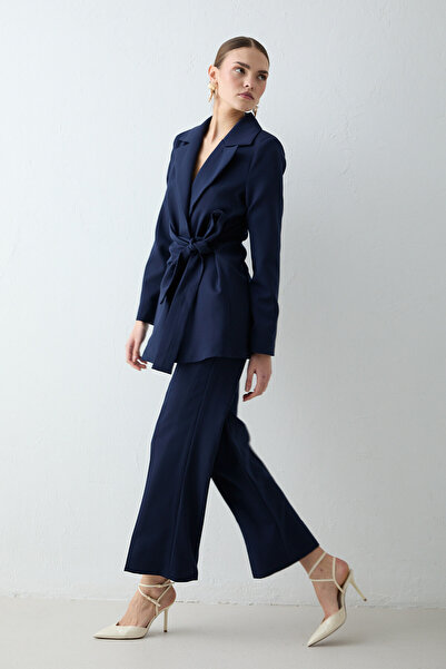 Melike Tatar Tied Jacket Suit 32-2656