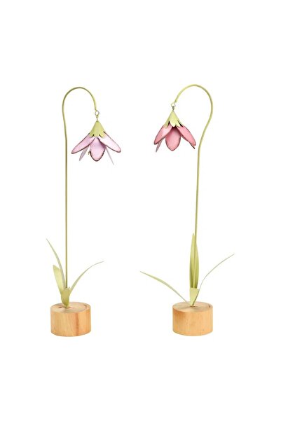 DecoDepot Metal decoration, bell flower, color, 10x40x7 cm