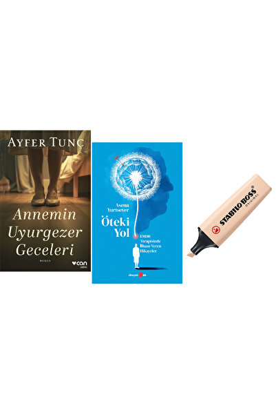Can Yayınları Annemin Uyurgezer Geceleri + Öteki Yol 2 Kitap Set ( KALEM HD )
