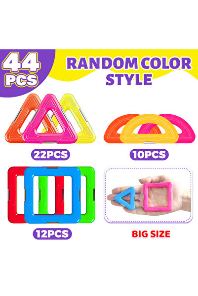 Choice 44PCS Magnetic Building Blocks DIY Magnets Toys For Kids Designer Cons...