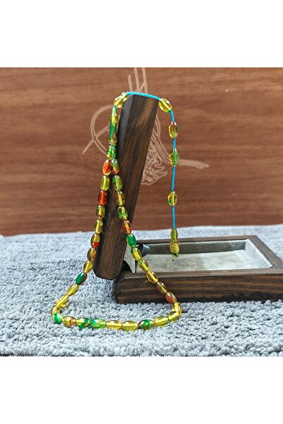 İnan Tesbih Mini Size, Ankle Length, Barley Cut Amber, Master Crafted by Ambe...