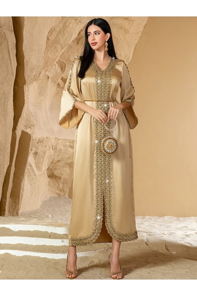 Noon Noora Penang-colored Lace Hand-beaded Evening Dress