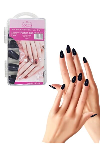 Lollis مجموعة أطراف أظافر صناعية مكونة من 100 قطعة