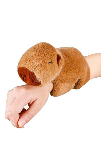 Generic Cute Plush Capybara Toy Wrist Snap Ring Toy