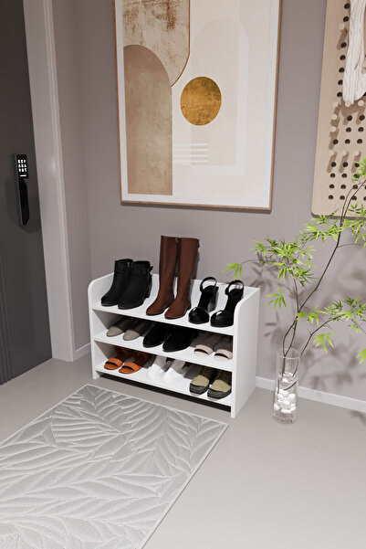 AWOX Piko 3 Katlı Ayakkabılık – Modern Tasarım, 9–12 Çift Kapasiteli