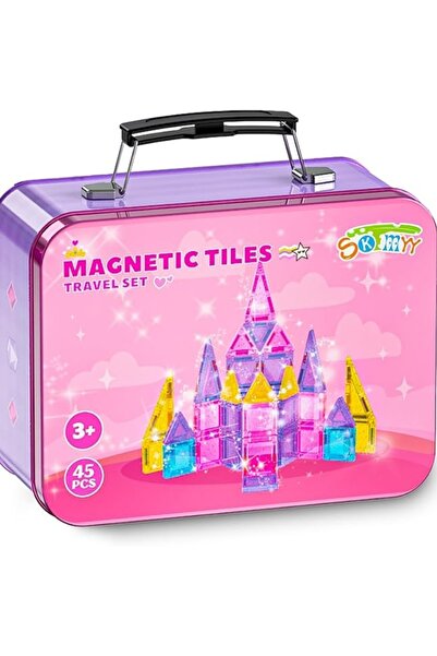 Choice مجموعة بلاط مغناطيسي صغير محمول من ماجنيت تايلز، 45 قطعة، مجموعة بلاط ...