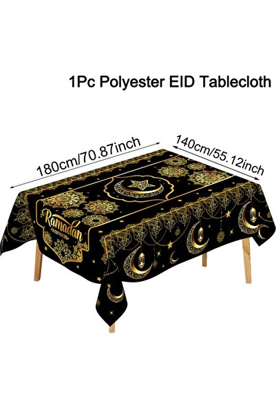 Choice 425 Ramadan Kareem Tablecloth Castle Table Cover Ramadan Decorations f...