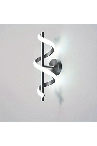 proled Lampă de perete LED 52W ACR-8083 Neagră, Design vertical spiralat, Ilu...