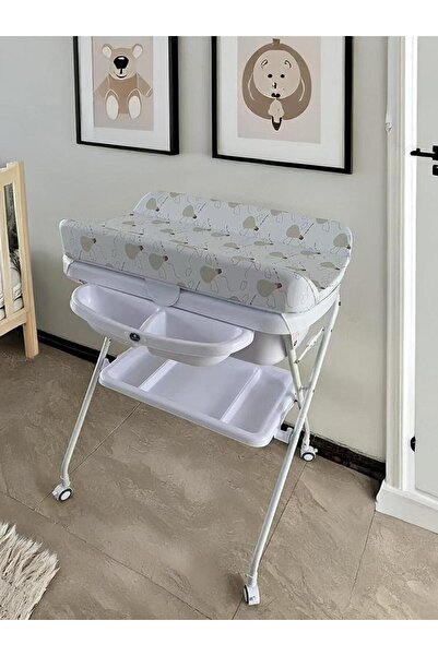 Generic طاولة غيار مع مروش رسمة بالونات