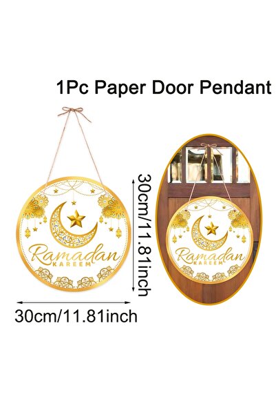 Choice C Eid Mubarak Door Hanging Flag Ramadan Decor for Home 2025 Ramadan Ka...