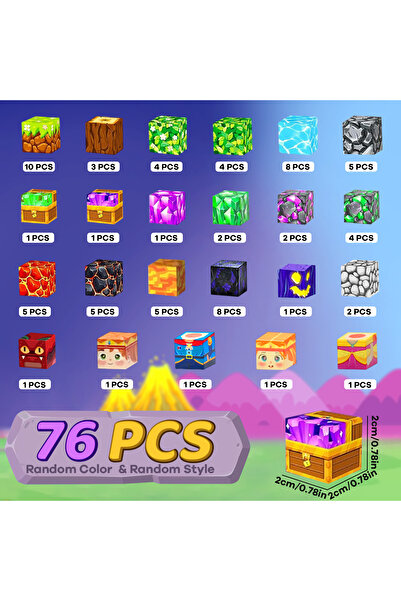 Choice 76PCS Magnetic Building Blocks Lava Adventure For Kids Boys Girls Ages...