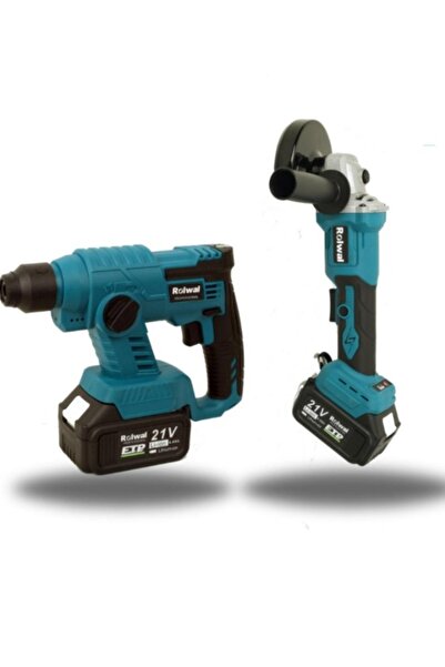 Rolwal Şarjlı Hilti-Şarjlı Taşlama 2'li Set 21 V 4,0 Ah