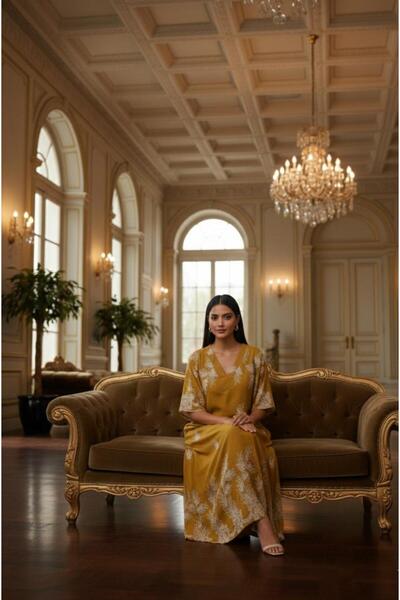 DAKEN Women's knitted robe