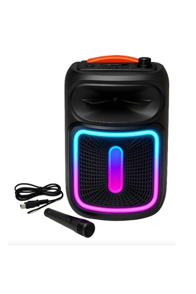 Tastech MİKROFONLU KARAOKE HOPARLÖR ŞARJLI TAŞINABİLİR KABLOSUZ BLUETOOTH SPE...