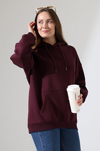 Endies Hanorac supradimensionat cu glugă și dungi 21615 MÜRDÜM