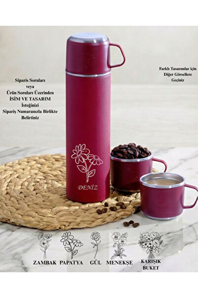 Penguen Kişiselleştirilmiş Özel Termos Özel İsim/ Tasarımlı