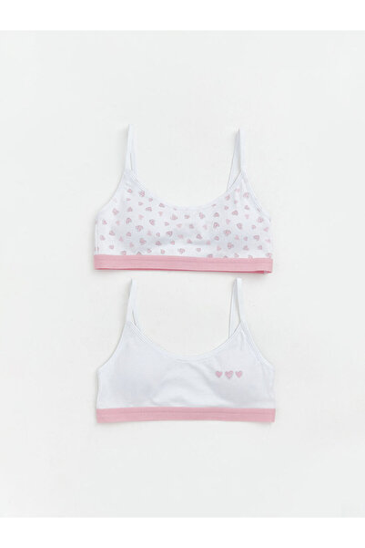 LC Waikiki Rmz Gi̇yi̇m Farkiyla Printed Girls' Bustier Set of 2