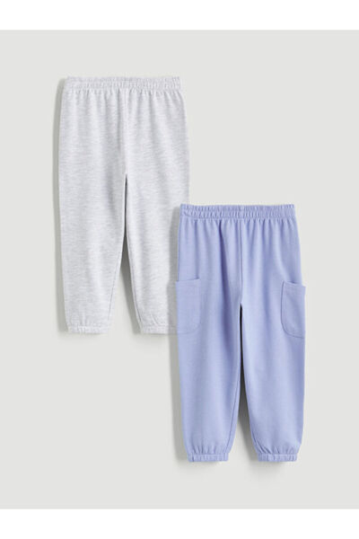 LC Waikiki Rmz Gi̇yi̇m Farkiyla Baby Boy Jogger Sweatpants with Waist Cord