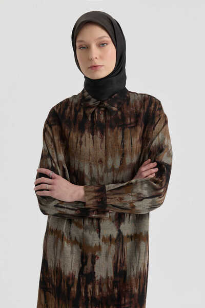 Tuğba Gömlek Yaka Detaylı Tunik - Siyah