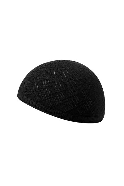 Choice Black Winter Knitted Beanie Hat Turkish Muslim Men Women Prayer Hats U...