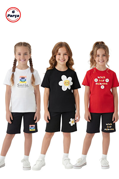 panios kids 3-dijelni set za devojčice sa okruglim izrezom i detaljnim printo...