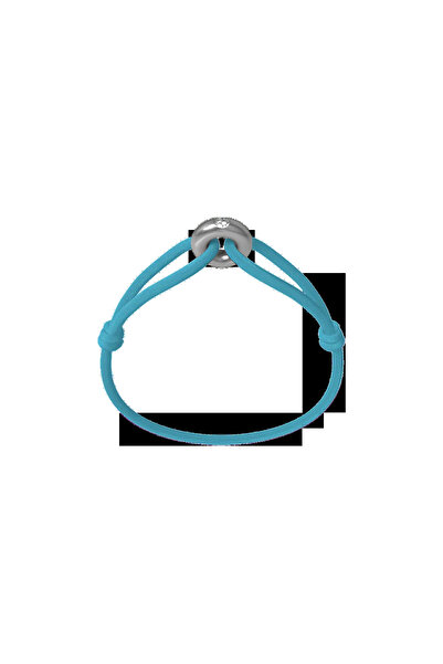 Wecord London Silver Soho Diamond Cord Bracelet