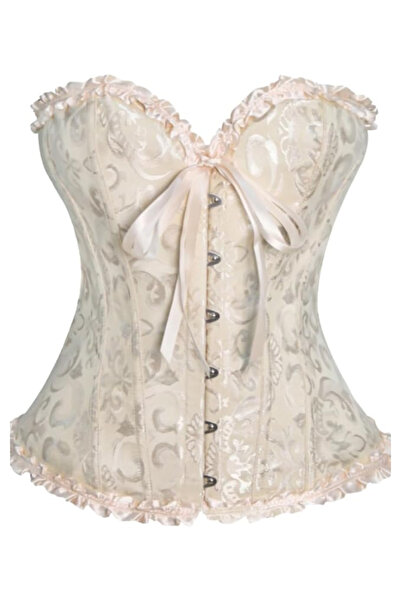 Generic Wedding body-shaping corset with floral trim