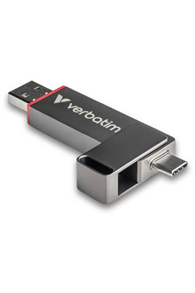Verbatim USB Memory USB Type-C/USB-A USB 3.2 Gen 1 Dual Connectivity 128GB Gray
